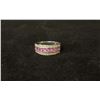 Image 1 : APPROX 10K LADIES RING SET WITH DIAMONDS AND TOURMALINE (3.6G)