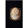 Image 1 : APPROX 9K BROOCH SET WITH SHELL CAMEO (8.8G)