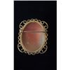 Image 2 : APPROX 9K BROOCH SET WITH SHELL CAMEO (8.8G)