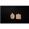 Image 2 : APPROX 14K PENDANT SET WITH SHELL CAMEO & APPROX 10K CANCER PENDANT (4.8G TOTAL)