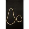 Image 1 : APPROX 10K NECKLACE (17") AND APPROX 10K BRACELET (7.25", 13.7G TOTAL)