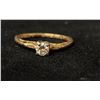 Image 1 : APPROX 14K+ LADIES ENGAGEMENT RING (.2CT, 1.6G)