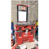 Image 1 : MILWAUKEE PACKOUT PORTABLE MOBILE TOOL BOX BASE WITH MILWAUKEE PACKOUT PORTABLE TOOL BOX & ASSORTED