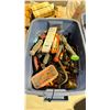 Image 2 : BLUE PLASTIC BIN OF ASSORTED HAND TOOLS *BIN INCLUDED&