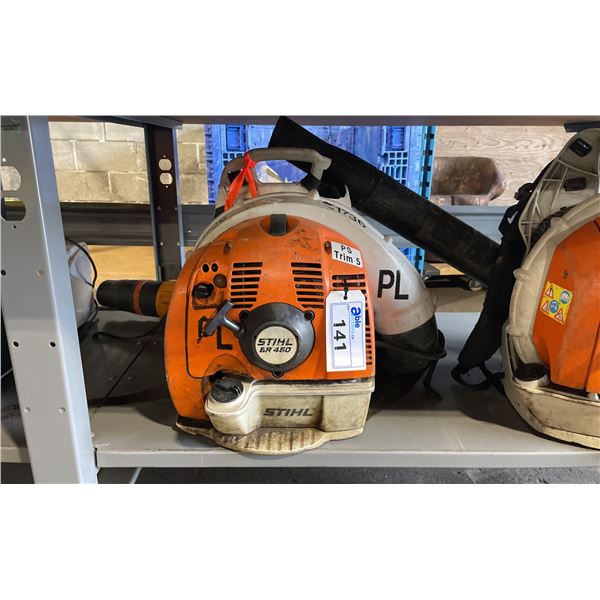 STIHL BR 450 COMMERCIAL GAS POWERED BACKPACK LEAF BLOWER