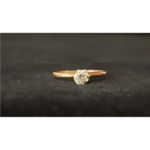 APPROX 14K+ LADIES ENGAGEMENT RING SET WITH DIAMOND (.25CT, 1.5G)