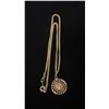 Image 1 : APPROX 10K CHAIN (18") WITH APPROX 10K PENDANT SET WITH DIAMOND (7.4G)