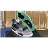 Image 1 : PAIR OF NIKE AIR JORDAN 4 RETRO "GREEN GLOW" SIZE M11.5 *AUTHENTICITY UNKNOWN*