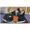Image 2 : PAIR OF NIKE AIR JORDAN 4 RETRO "BRED" SIZE M12 *AUTHENTICITY UNKNOWN*
