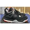 Image 4 : PAIR OF NIKE AIR JORDAN 4 RETRO "BRED" SIZE M12 *AUTHENTICITY UNKNOWN*