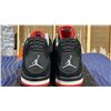 Image 5 : PAIR OF NIKE AIR JORDAN 4 RETRO "BRED" SIZE M12 *AUTHENTICITY UNKNOWN*