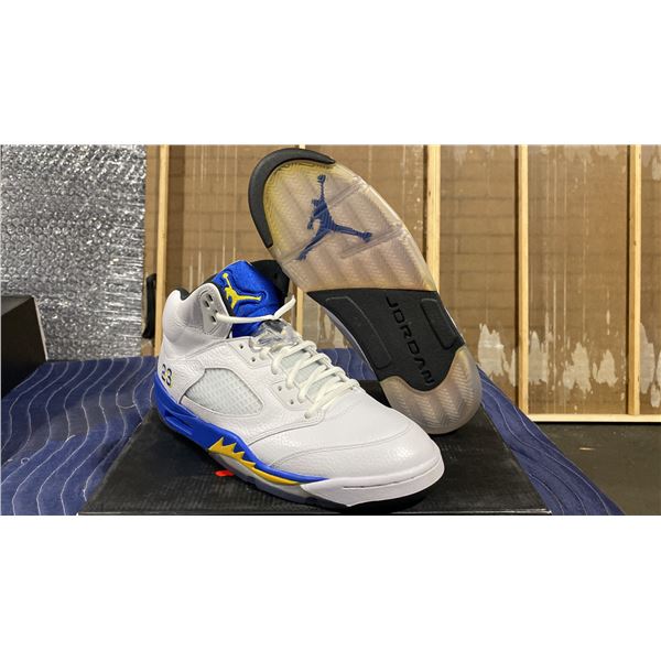 PAIR OF NIKE AIR JORDAN 5 RETRO "LANEY" SIZE M11.5 *AUTHENTICITY UNKNOWN*