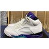 Image 2 : PAIR OF NIKE AIR JORDAN 5 RETRO "GRAPE" SIZE M12 *AUTHENTICITY UNKNOWN*