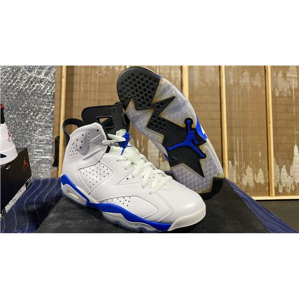 PAIR OF NIKE AIR JORDAN 6 RETRO "SPORT BLUE" SIZE M9 *AUTHENTICITY UNKNOWN*