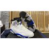 Image 1 : PAIR OF NIKE AIR JORDAN 6 RETRO "SPORT BLUE" SIZE M9 *AUTHENTICITY UNKNOWN*