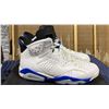 Image 4 : PAIR OF NIKE AIR JORDAN 6 RETRO "SPORT BLUE" SIZE M9 *AUTHENTICITY UNKNOWN*