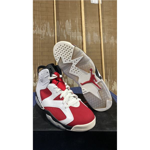 PAIR OF NIKE AIR JORDAN 6 RETRO "CARMINE" SIZE M12 *AUTHENTICITY UNKNOWN*