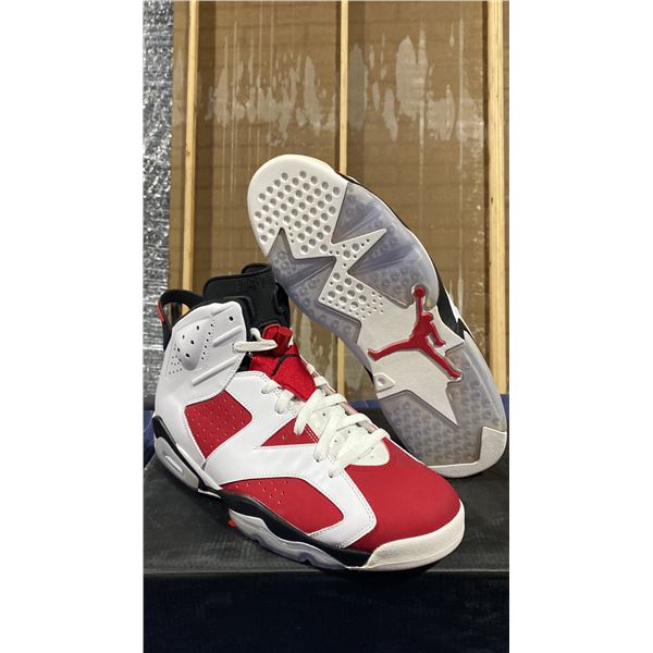 PAIR OF NIKE AIR JORDAN 6 RETRO "CARMINE" SIZE M12 *AUTHENTICITY UNKNOWN*