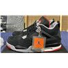 Image 2 : PAIR OF NIKE AIR JORDAN 4 RETRO "BRED" SIZE M12 *AUTHENTICITY UNKNOWN*