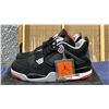 Image 2 : PAIR OF NIKE AIR JORDAN 4 RETRO "BRED" SIZE M10 *AUTHENTICITY UNKNOWN*