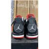 Image 6 : PAIR OF NIKE AIR JORDAN 4 RETRO "BRED" SIZE M10 *AUTHENTICITY UNKNOWN*
