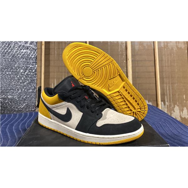 PAIR OF NIKE AIR JORDAN 1 LOW "SAIL/UNIVERSITY GOLD" COLORWAY SIZE M11 *AUTHENTICITY UNKNOWN*