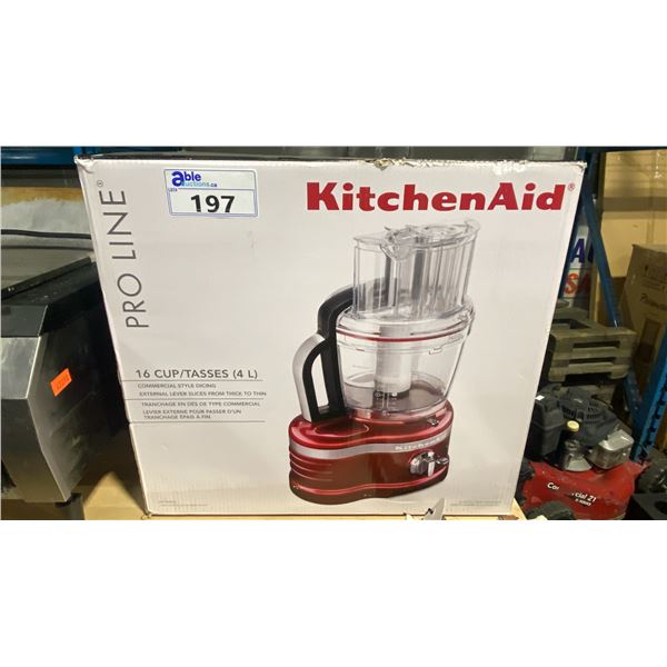 KITCHENAID PRO LINE PROFESSIONAL 16 CUP 4L COMMERCIAL STYLE ELECTRIC COUNTERTOP FOOD PROCESSOR