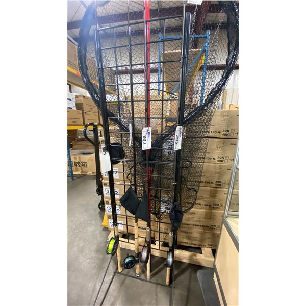 FENWICK HMX86M-MS-2 SALMON & STEELHEAD SPINNING ROD WITH ECHO ION 6/7 FLY REEL