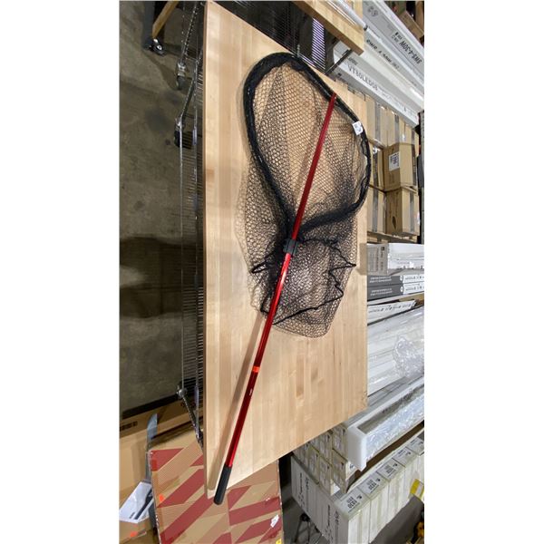 GIBBS RED LARGE ALUMINUM HAND HELD DEEP SEA FISHING NET