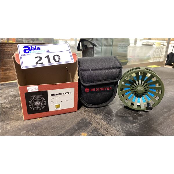 REDINGTON BEHEMOTH SUPER-TORQUE OD GREEN/BLACK 7/8 FLY REEL *NEW WITH SOFT CASE & BOX*
