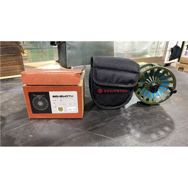 REDINGTON BEHEMOTH SUPER-TORQUE OD GREEN/BLACK 7/8 FLY REEL *NEW WITH SOFT CASE & BOX*