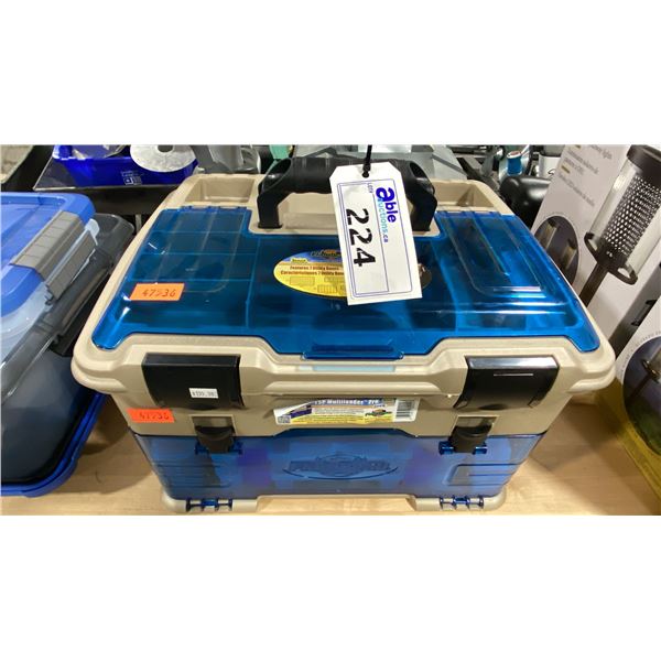 FLAMBEAU T5P MULTILOADER PRO SORTING PORTABLE TACKLE BOX WITH 3 PLASTIC BINS / LIDS