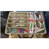 Image 2 : PLANO MULTILOADER PRO SORTING PORTABLE TACKLE BOX WITH ASSORTED NEW FISHING TACKLE CONTENTS