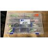Image 1 : FLAMBEAU CLEAR PLASTIC SORTING CASE WITH ASSORTED NEW FISHING LURES / HOOKS / SPINNERS *SORTING CASE