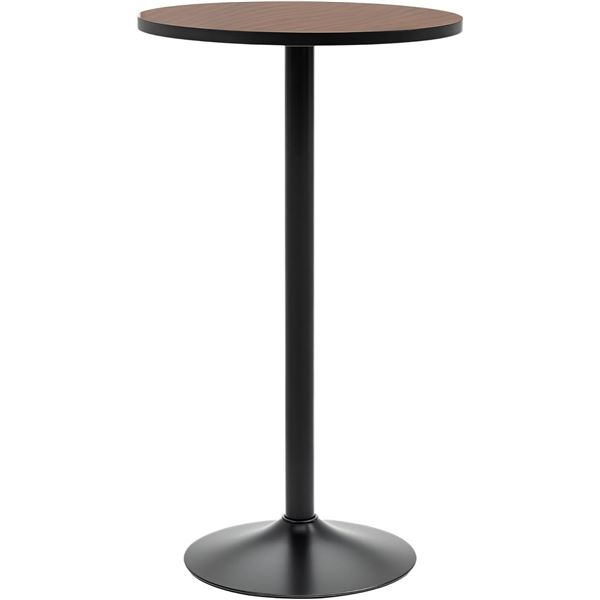 HOMECON 835-054 ELM 23" ROUND WOOD TOP BAR HEIGHT TABLE *IN BOX*