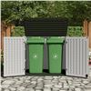 Image 3 : T-PSB22-0094-D4WGY-1 GREY RESIN 2 DOOR OUTDOOR STORAGE SHED *IN BOX / 2 BOXES*