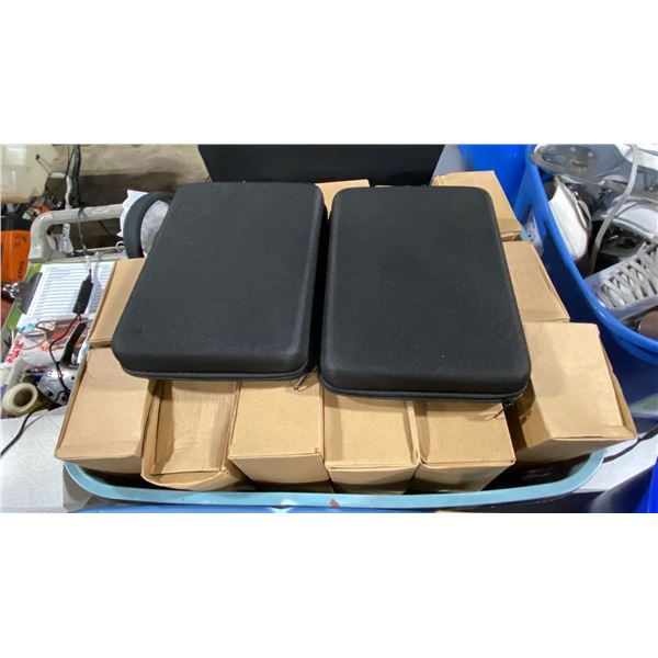 PLASTIC BIN OF ASSORTED COMMERCIAL QUIET EVENTS SYSTEM HEADSETS & PARTS *BIN INCLUDED*