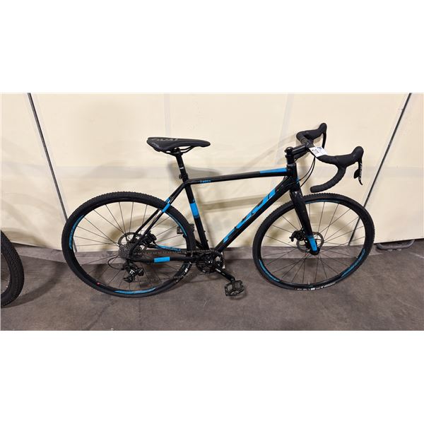 FUJI CROSS ONE.3 BLACK 11 SPEED ALUMINUM RACING BIKE WITH FULL DISC BRAKES