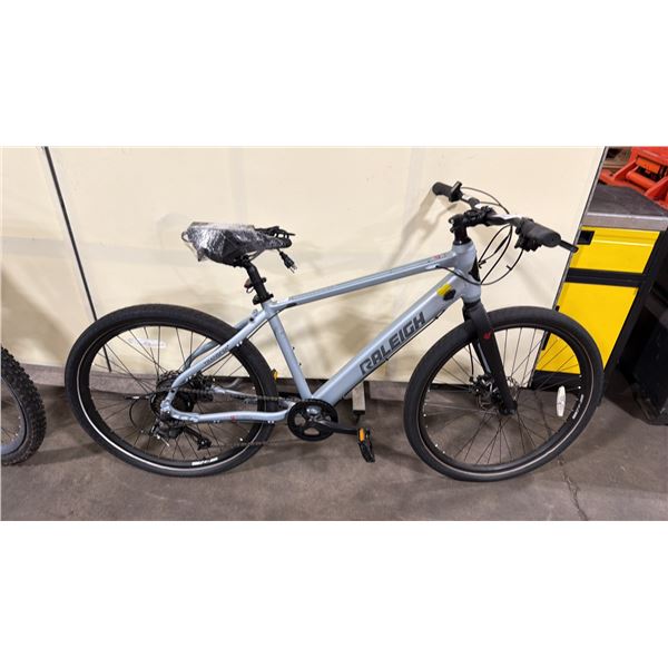 RALEIGH BLUE TRANSIT URBAN 7 SPEED ELECTRIC BIKE WITH FULL DISC BRAKES *CHARGER INCLUDED*