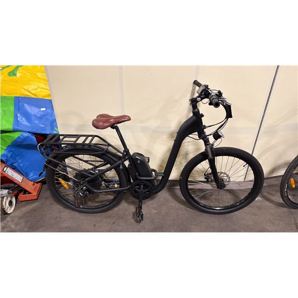 RAD POWER BLACK FRONT SUSPENSION 7 SPEED ELECTRIC BIKE *NO KEY, NO CHARGER, CHAIN NEEDS REPAIR*