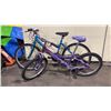 Image 2 : PAIR OF YOUTH MOUNTAIN BIKES TREK & BRAVADO *TREK NEEDS CHAIN*