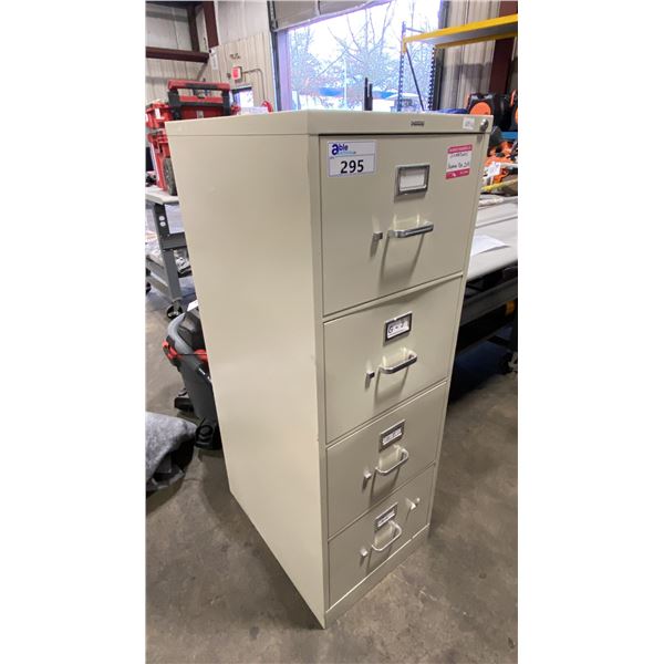 HON BEIGE 4 DRAWER VERTICAL FILING CABINET