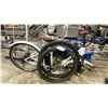 Image 1 : ISINWHEEL WHITE 7 SPEED FRONT SUSPENSION ELECTRIC BIKE WITH FULL DISC BRAKES *MISSING FRONT WHEEL