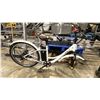 Image 2 : ISINWHEEL WHITE 7 SPEED FRONT SUSPENSION ELECTRIC BIKE WITH FULL DISC BRAKES *MISSING FRONT WHEEL