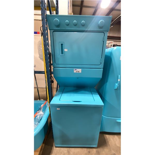 TEAL WHIRLPOOL CFSO-ELE-2406024-FM38 STACKED WASHER/DRYER COMBO *WORKING CONDITION UNKNOWN*