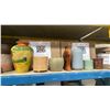 Image 2 : SHELF OF ASSORTED PLANT POTS & FLOWER VASE