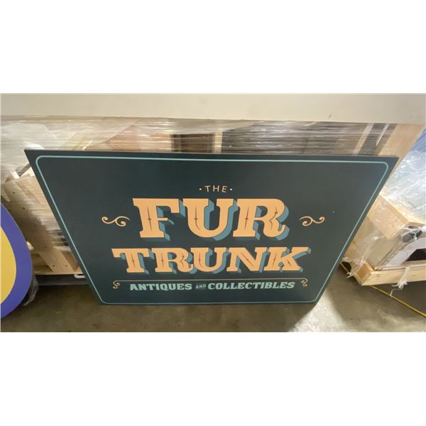 SHELF OF ASSORTED CAT ARTWORK & SIGNS