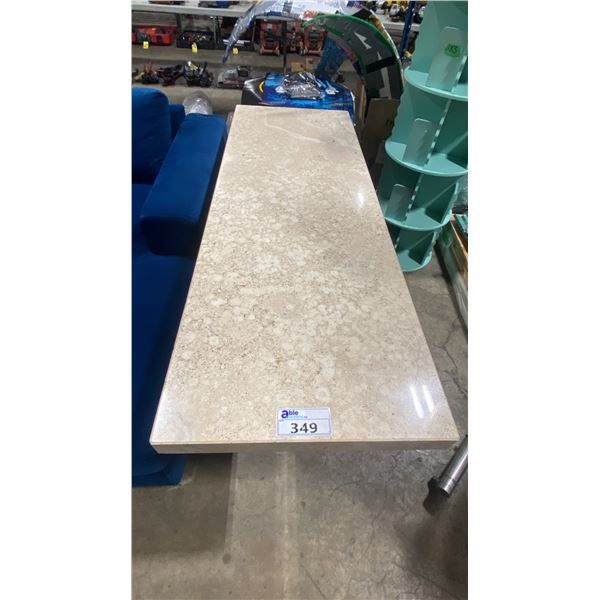 GRANITE TOP CHROME BASE HALLWAY TABLE