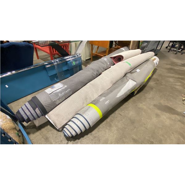 PALLET OF LARGE DECORATIVE AREA RUGS & SET CARPET