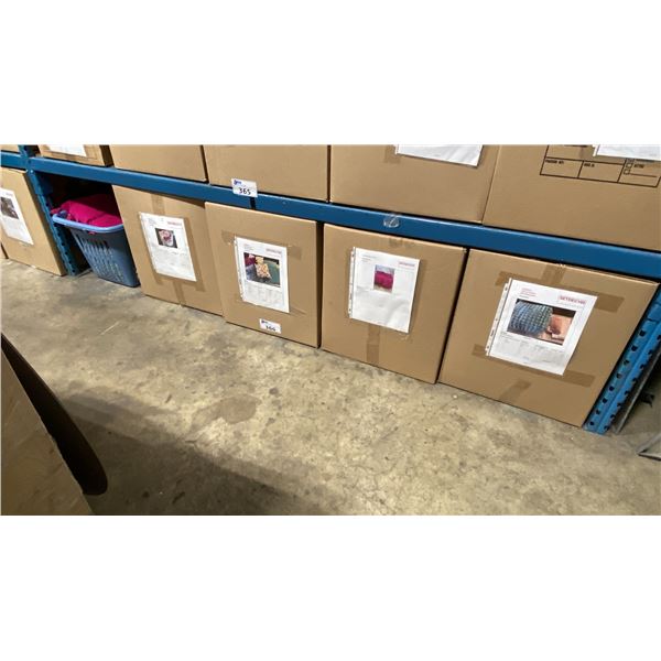 SHELF OF ASSORTED THROW CUSHIONS & BLANKETS